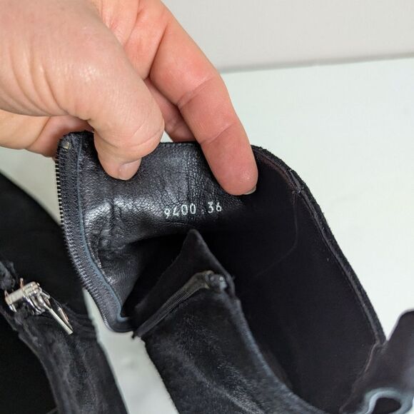 Ma & Lo Suede Chelsea Booties Women’s Pointed Toe Italian Made Sz 36 - Picture 10 of 12